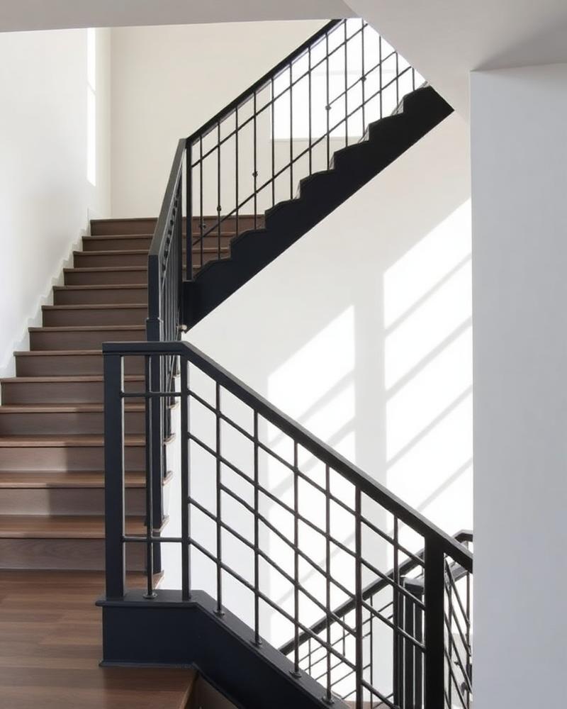 Barandal de escalera interior